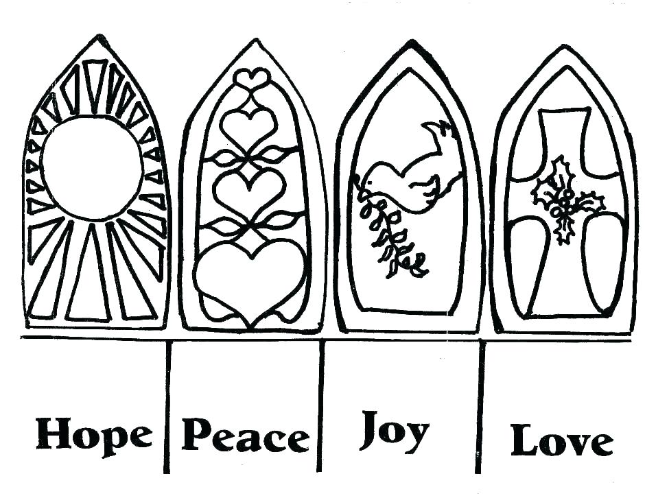 940x726 Advent Wreath Coloring Pages Printable