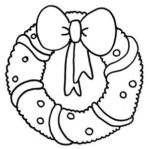 300x300 Light Of Candle Shine On Christmas Wreaths Coloring Pages
