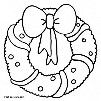 336x338 Printable Christmas Advent Wreath Coloring Pages For Kids Free