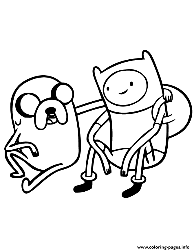 670x867 Print Adventure Time With Finn And Jake Coloring Pages Coloring