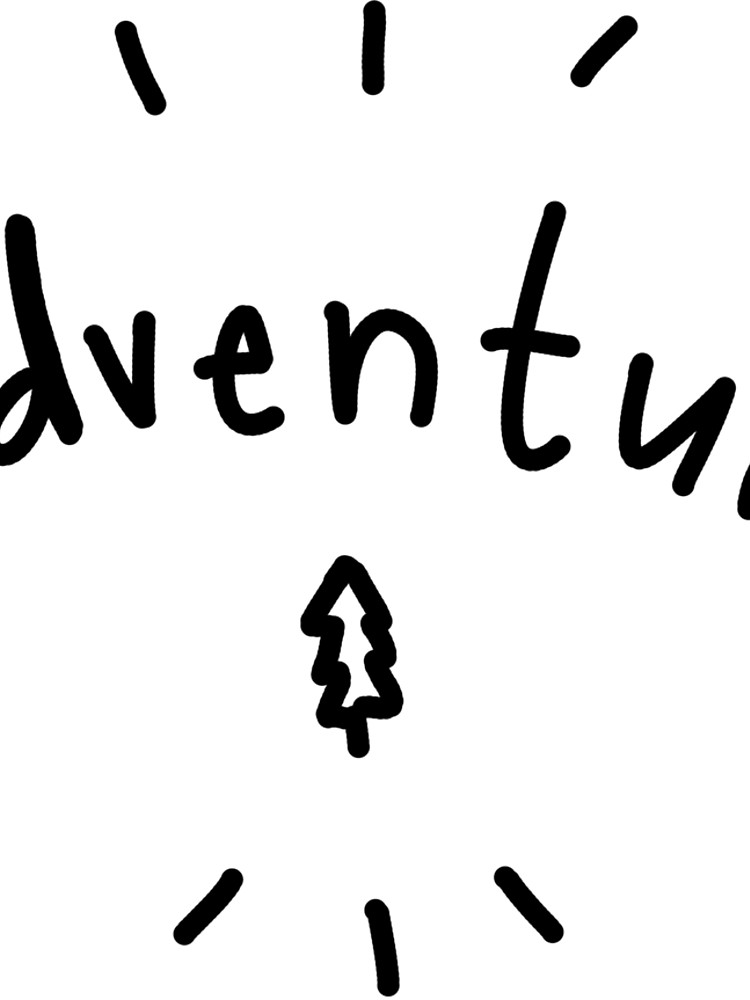 750x1000 Adventure Tree Drawing Sticker
