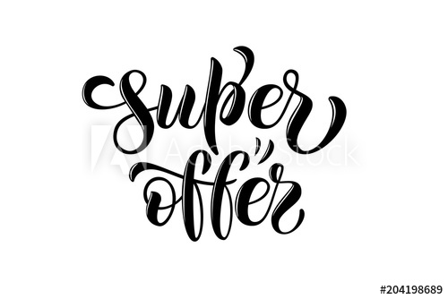 500x334 drawn art vector calligraphy logotype super offer for women