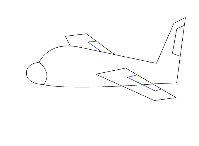 Aeroplane Drawing | Free download on ClipArtMag