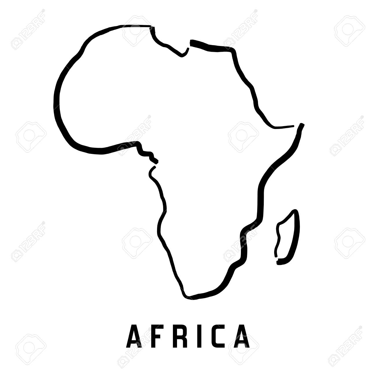 Cartoon Map Of Africa