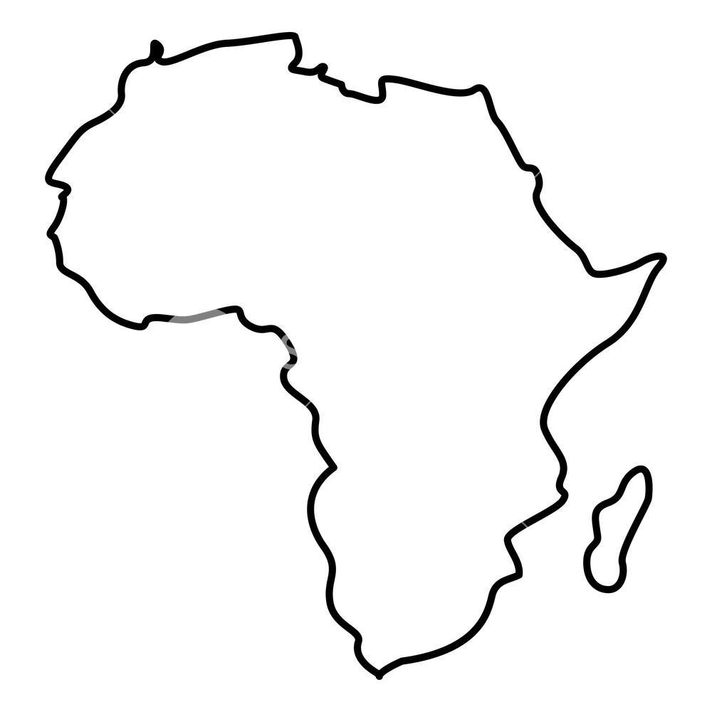 Африка контур svg
