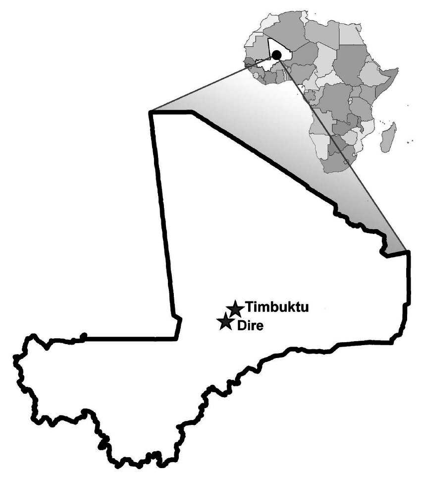 850x972 Map Of Paired Cities In Mali, Africa Download Scientific Diagram
