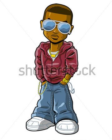 360x450 Urban African American Hip Hop Rapper Wearing Cool Sunglasses