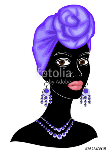 357x500 Head Of A Sweet Lady On The Head Of An African American Girl