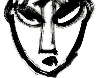 340x270 African Mask Drawing Etsy