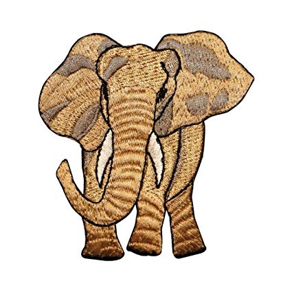 425x425 African Elephant Patch Safari Wild Life
