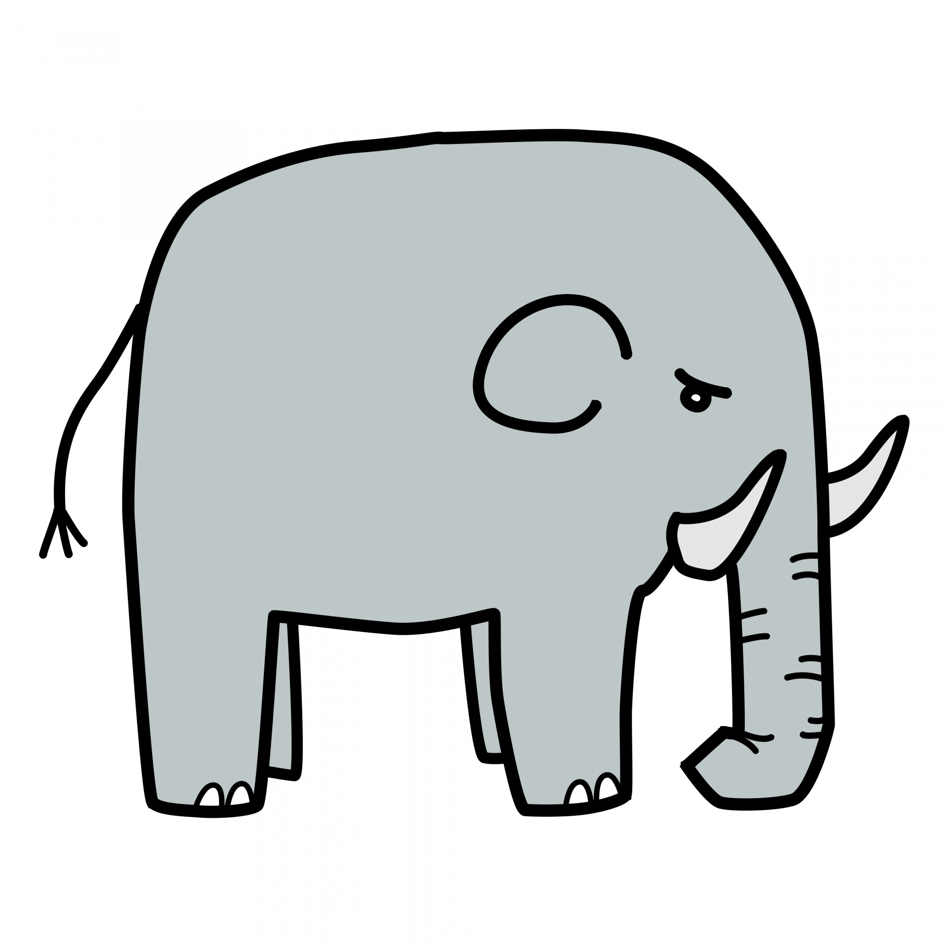1920x1920 Drawing, African, Elephant, Cartoon, Doodle