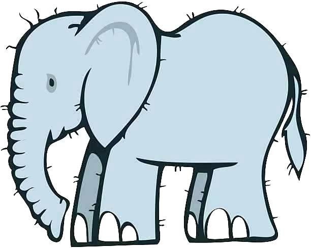 612x487 Outline Of Elephant Set African Elephant Outline Drawing