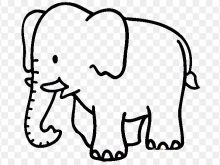 220x165 Elephant Coloring Book African Elephant Coloring Book Child Clip