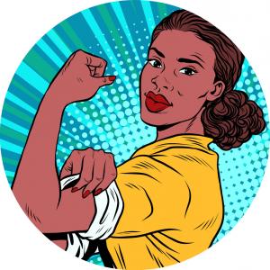 300x300 Black Woman Drawing African American Pretty Girl Vector