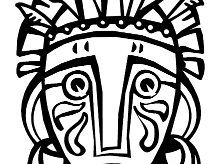 428x329 Clever Design African Mask Coloring Sheets Drawing At Getdrawings