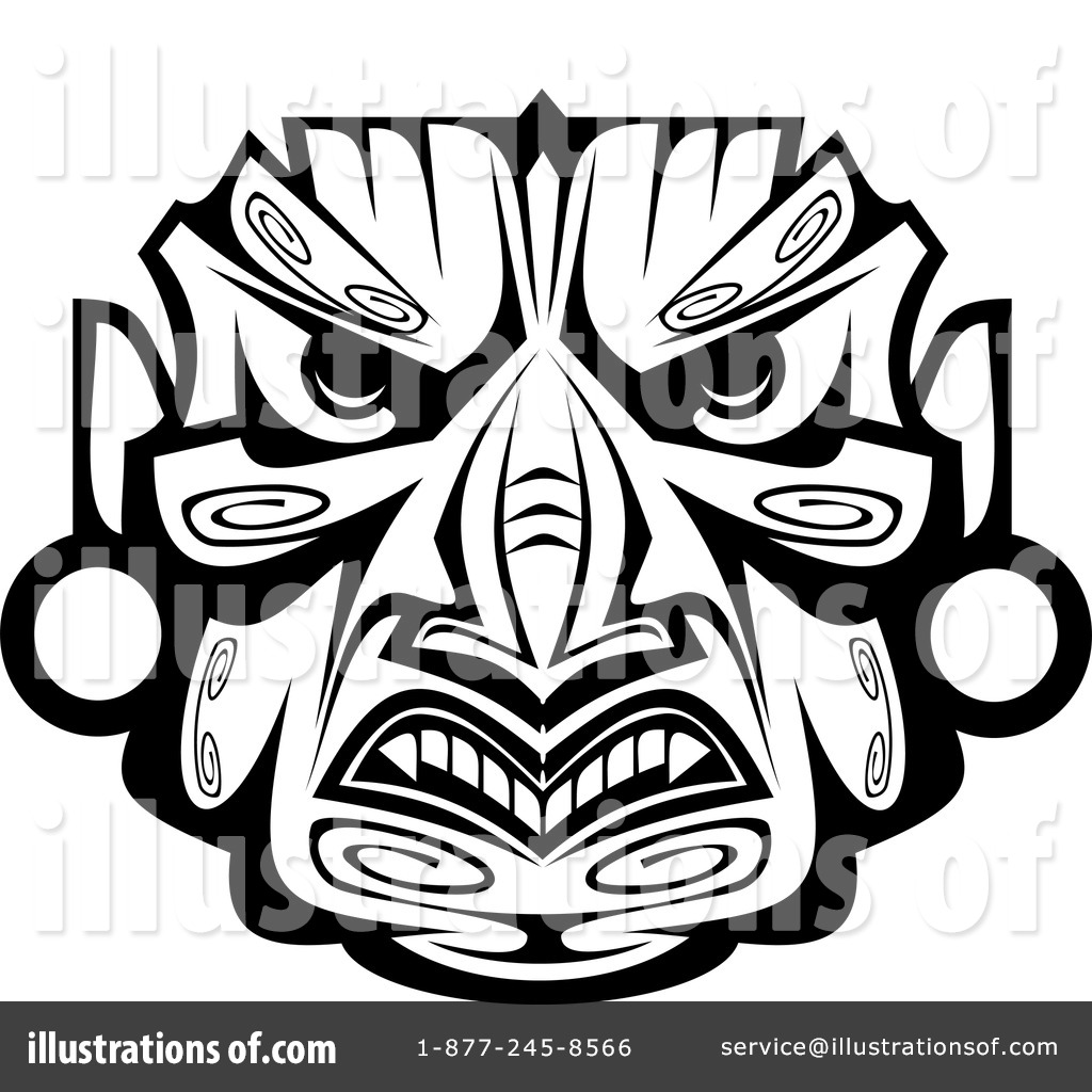 1024x1024 African Mask Clipart