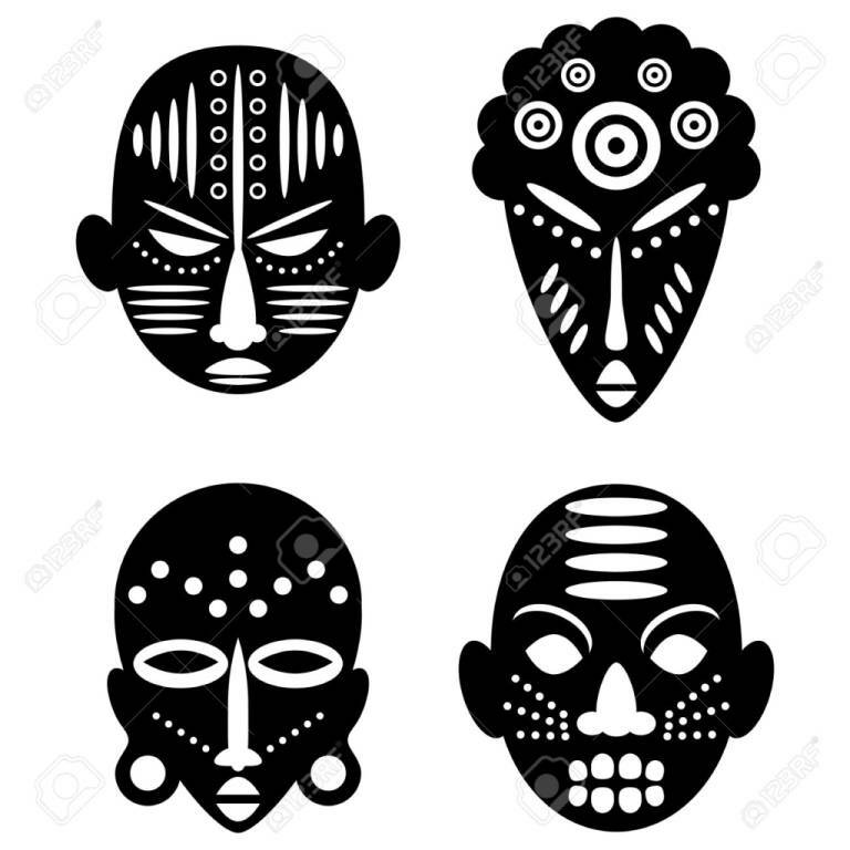768x768 African Mask Designs Tradfallningistockholm Club