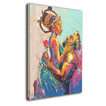 425x425 Okoart Art Logo African American King Queen Crown Rose