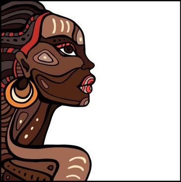 367x368 African Woman Free Vector Download