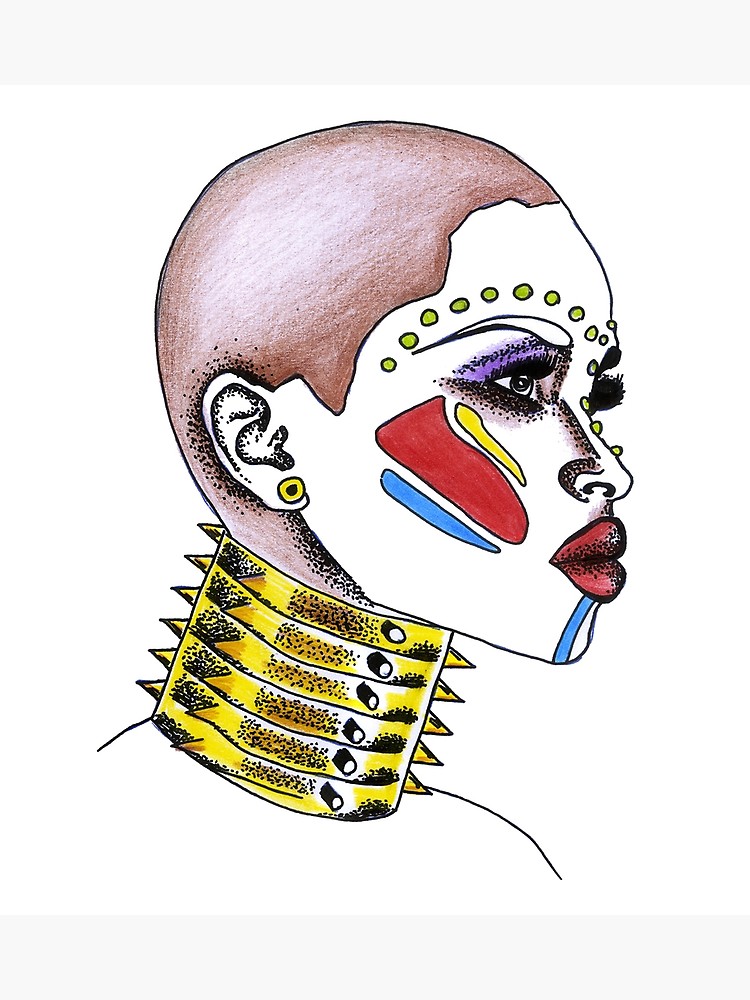 750x1000 african beauty woman african fashion art design gift photographic