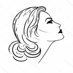 300x300 African Woman Face Silhouette Vector Hoodamathrun