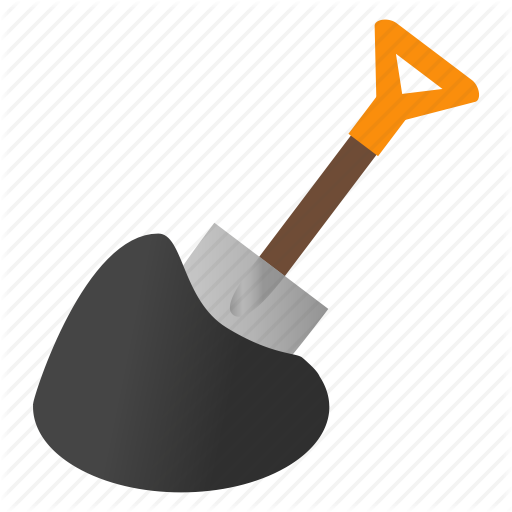 512x512 Agriculture, Drawing, Farm, Isometric, Shovel, Steel, Tool Icon