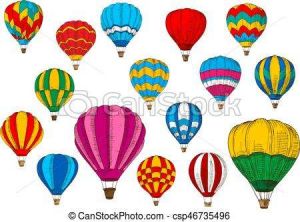 300x222 Hot Air Balloon Coloring