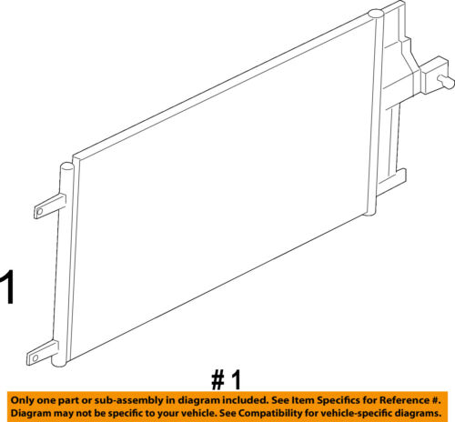 500x464 Ford Oem Air Conditioner Ac Ac Condenser Ebay