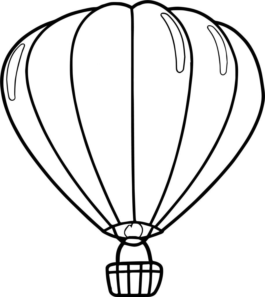 915x1024 Cute Drawing Air Balloon Coloring