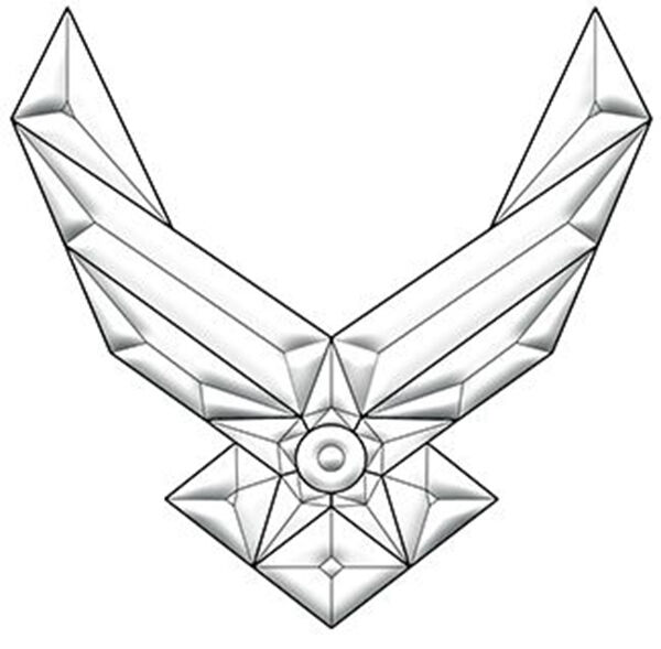 600x589 Exquisite Bevel Cluster Air Force Ebay