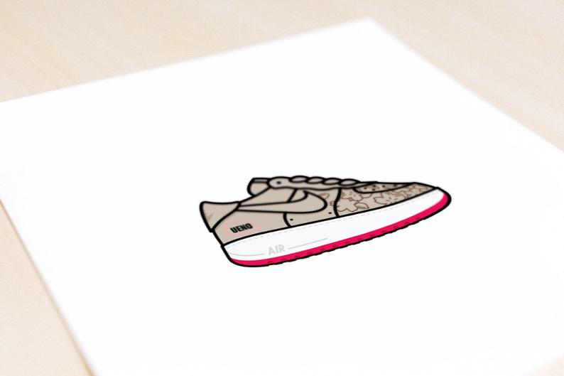 794x529 Ueno Sakura Air Force Illustration Print Of Nike Etsy