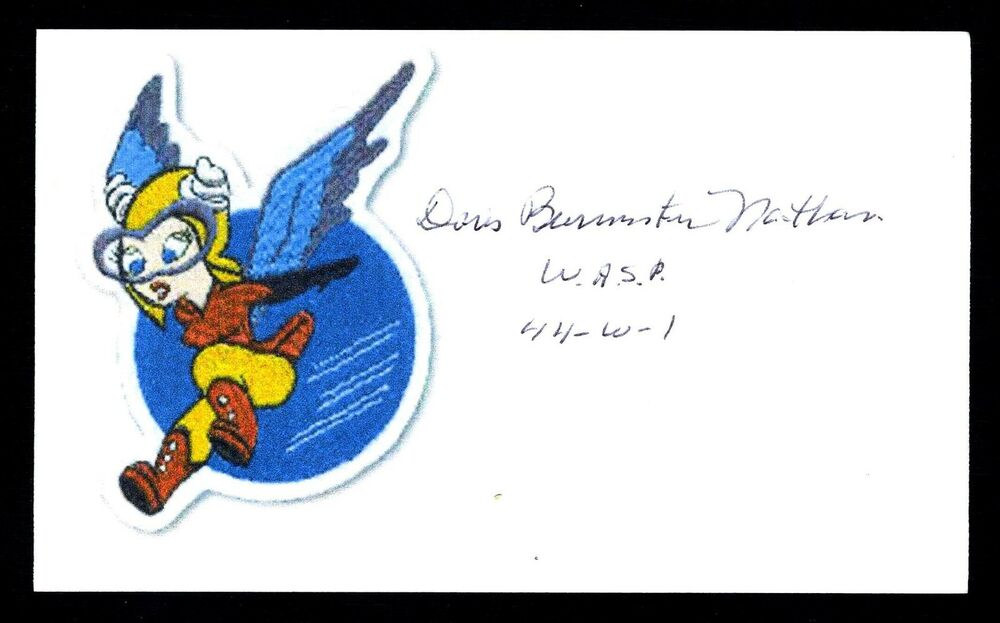 1000x623 Doris Nathan Wwii Wasp Woman Air Force Service Pilot Signed