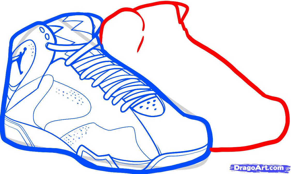 Air Jordan Drawing | Free download on ClipArtMag