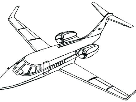 440x330 Airplane Coloring