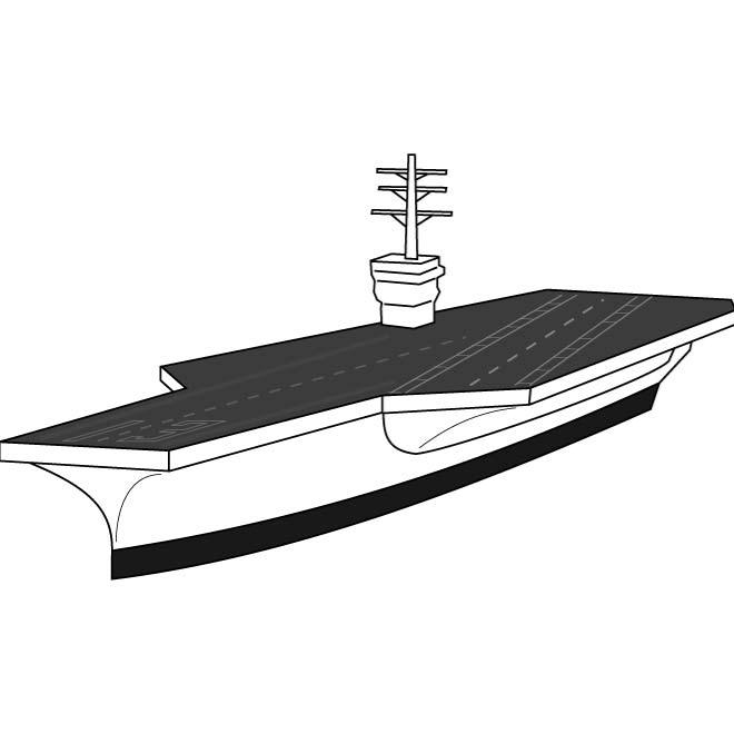 660x660 Aircraft Carrier Vector Image