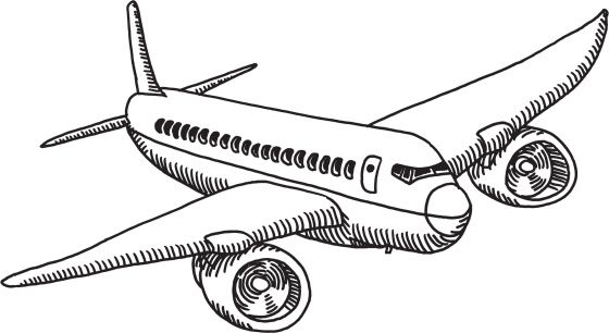 560x306 Flying Airplane Drawing Trains, Planes, Rockets