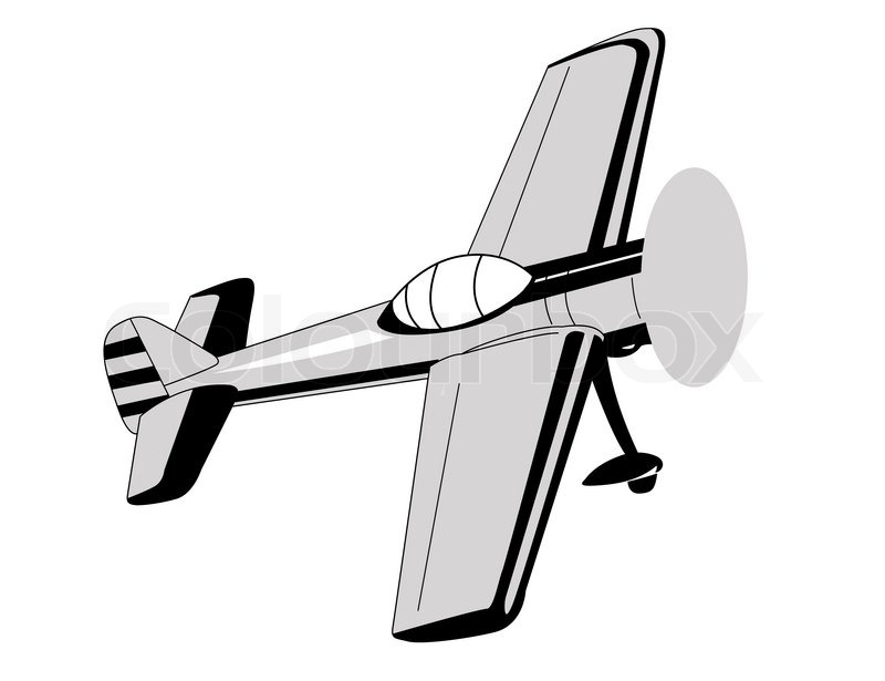 800x615 Plane Drawing On White Background Stock Image Colourbox