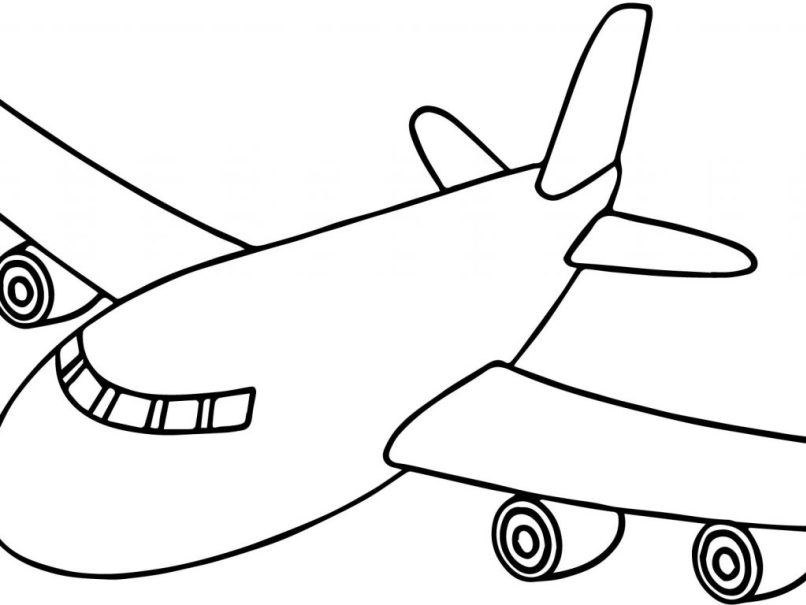 806x605 Airplane Cartoon Drawings