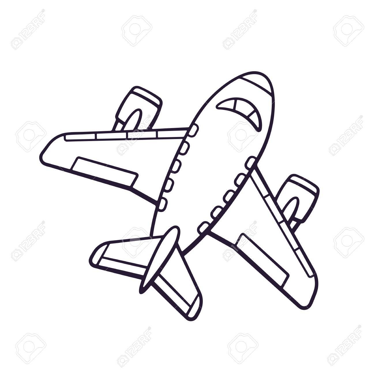 Airplane Drawing Cartoon | Free download on ClipArtMag