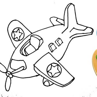 336x336 Wonderful Airplane Drawing Easy And Cool Images Colouring I