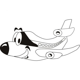 336x336 Airplane Drawing Free Black Flight Easy Top View Cartoon Cad
