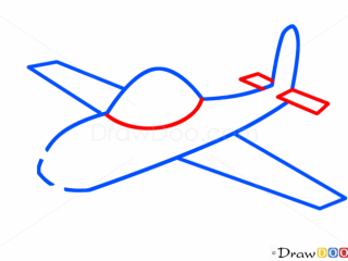 Airplane Drawing Step By Step