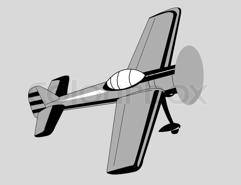 800x615 Plane Drawing On Graybackground Stock Photo Colourbox