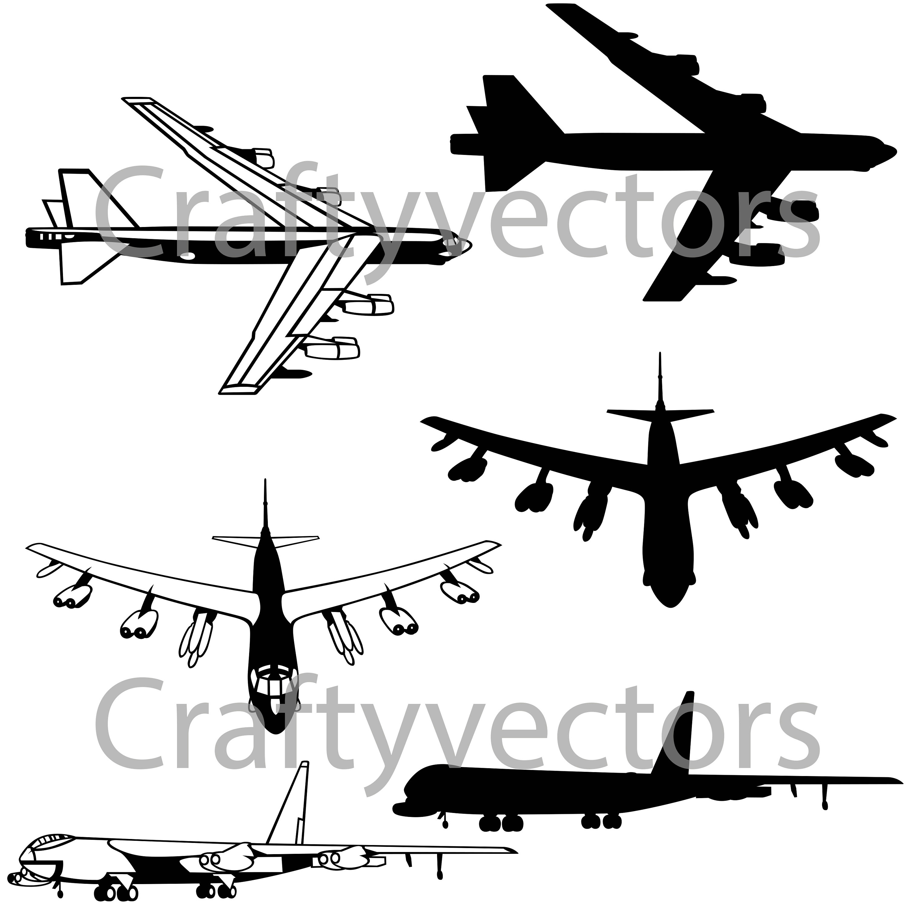 Airplane Line Drawing