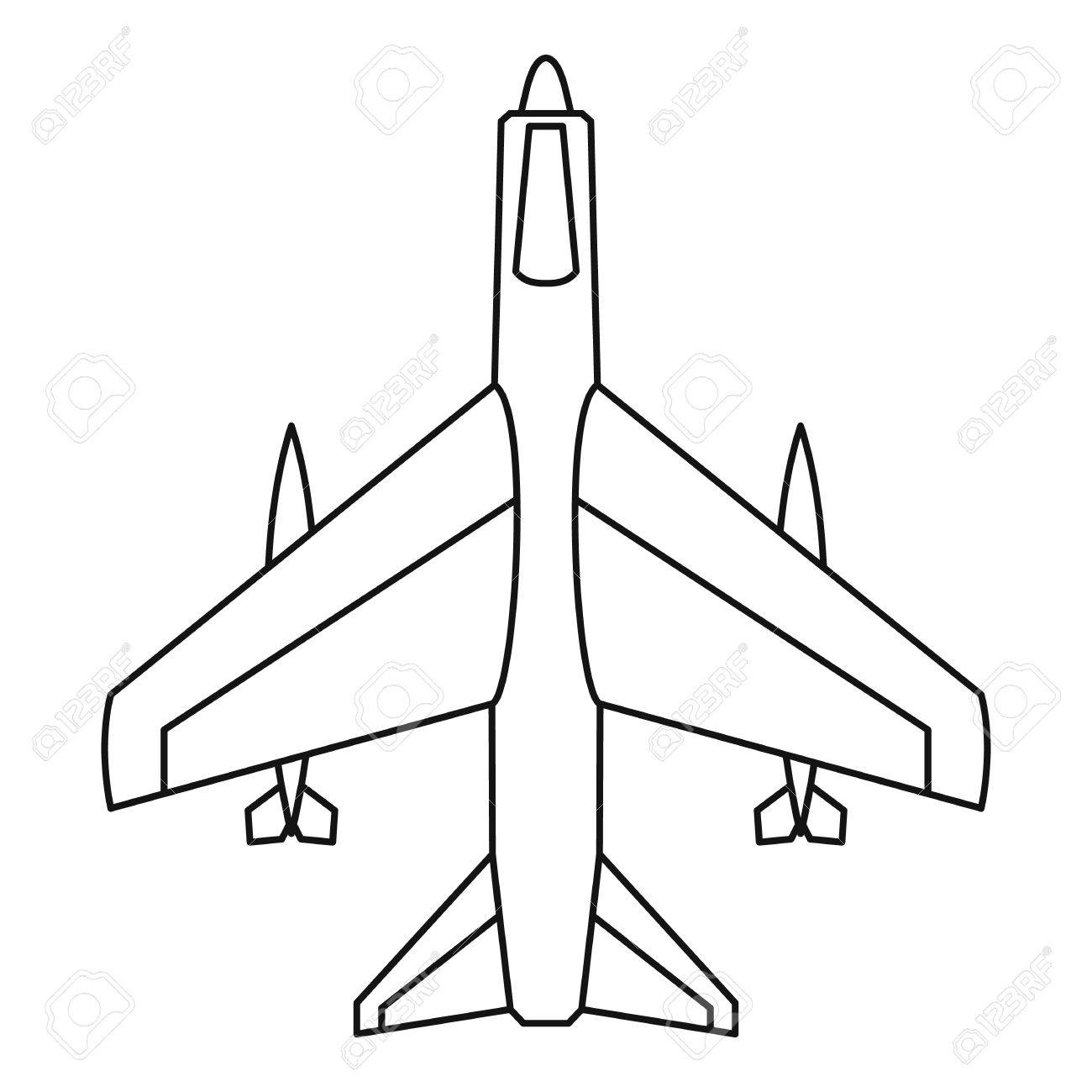 1300x1300 Jet Fighter Clipart Line Drawing
