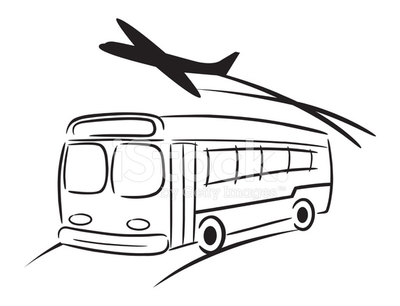 574x439 Airport Shuttle Bus Icon Stock Vector