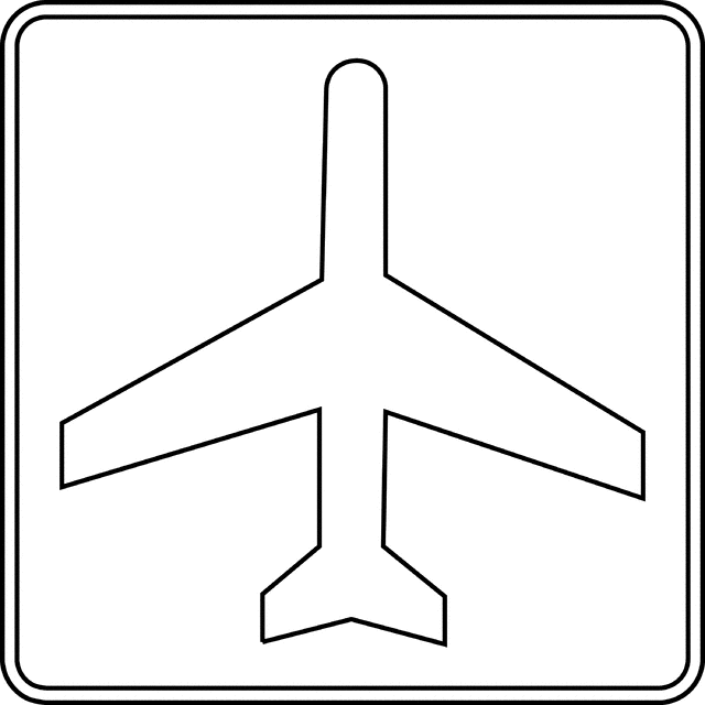 640x640 Airport, Outline Clipart Etc