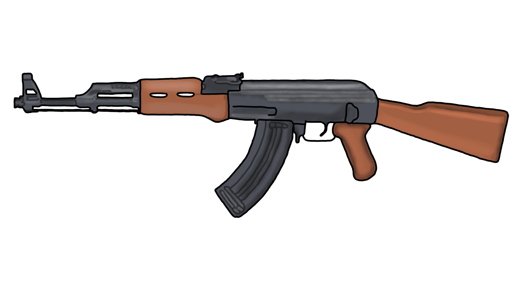 1980x1080 i drew this ak today, not the best but im quite happy with it