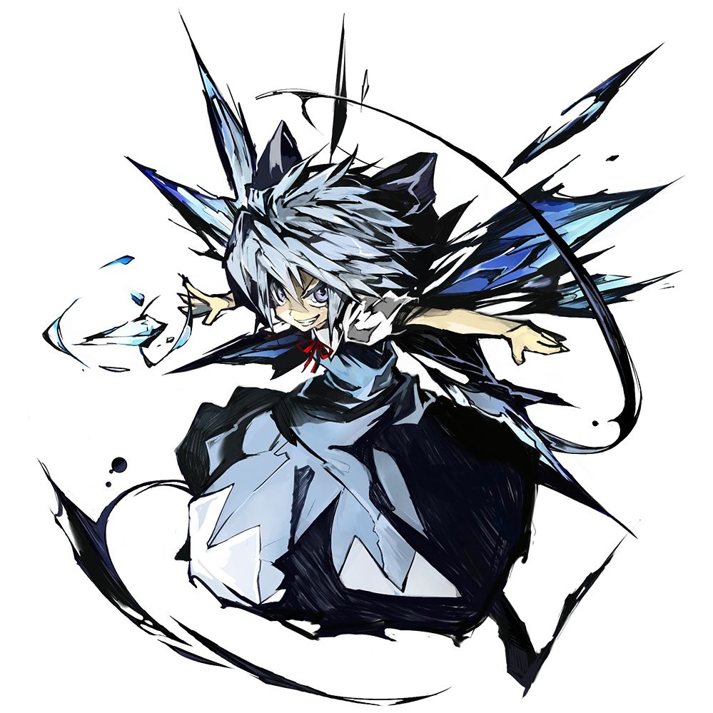 999x999 Tags Fanart, Touhou, Cirno, Pixiv, Banpai Akira, Fanart