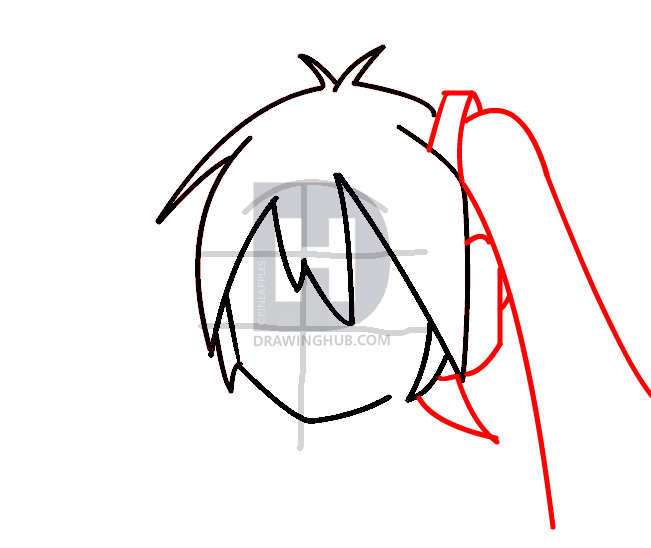 651x548 how to draw neru akita from vocaloid, step